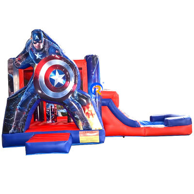 Unisexe Commercial Inflatable Combo Castle Slide avec souffleur CE et accessoires de réparation