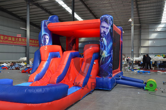 Unisexe Commercial Inflatable Combo Castle Slide avec souffleur CE et accessoires de réparation