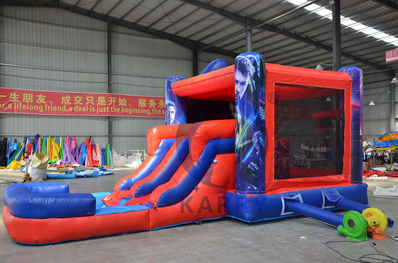 Unisexe Commercial Inflatable Combo Castle Slide avec souffleur CE et accessoires de réparation