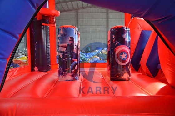 Unisexe Commercial Inflatable Combo Castle Slide avec souffleur CE et accessoires de réparation