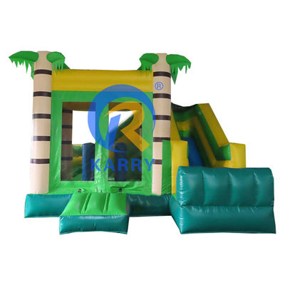 CE/EN71/EN14960 Château gonflable gonflable à palmiers tropicaux certifié pour le commerce