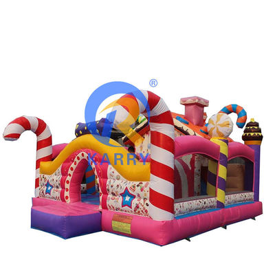 Jeux pour enfants en plein air Essentiel KARRY Chambre de bonbons gonflable Combo Bouncer avec glisser