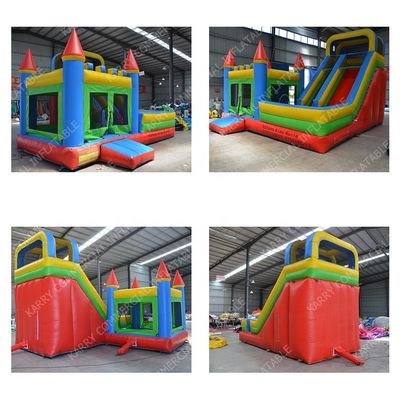 Blower inclus enfants arrière-cour commerciaux bombes gonflables porte-bonheur maison avec glisser