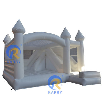 Taille personnalisée Commercial PVC maison gonflable à rebond avec toboggan et piscine Accepté par OEM
