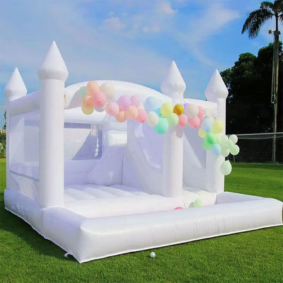 Taille personnalisée Commercial PVC maison gonflable à rebond avec toboggan et piscine Accepté par OEM