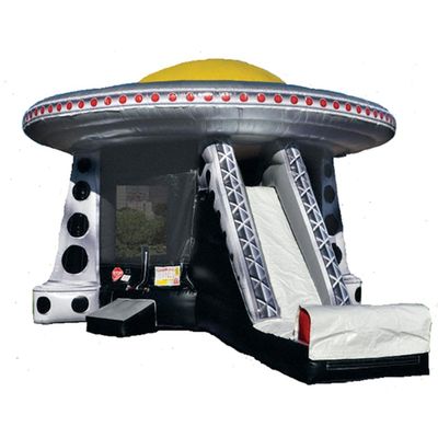 Vaisseau spatial gonflable gardien du château Slide sec Combo pour enfants Couleur personnalisée