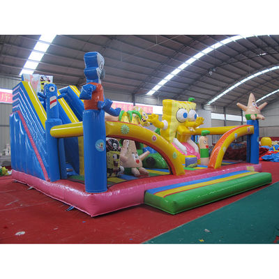 La foire commerciale doit avoir commercial d'Aurora Bob l'éponge rebondir château trampoline avec glissement