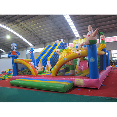 La foire commerciale doit avoir commercial d'Aurora Bob l'éponge rebondir château trampoline avec glissement
