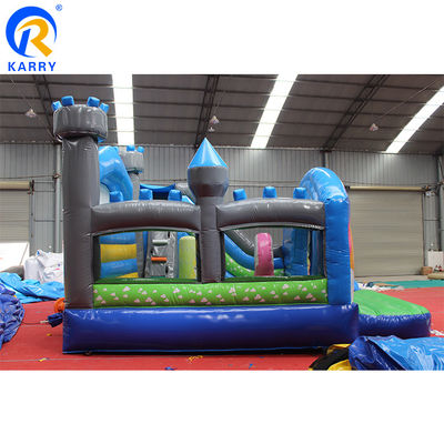 Taille personnalisée 3D Arc-en-ciel Unicorn château combinaison de toboggan parfait pour les fêtes