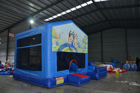 Location de soirée gardien gonflable Bluey Bounce House avec plage d'âge de glissement 14 ans et plus