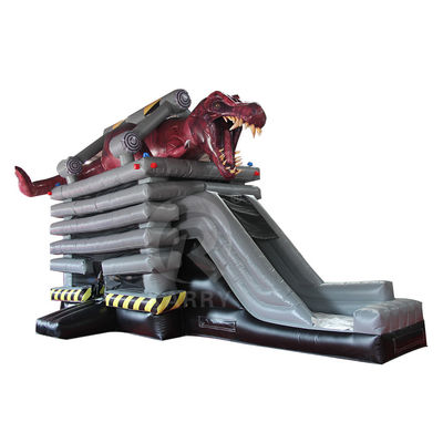 EN14960 Certifié Monstre piégé Dino Combinaison de clapet gonflable pour le jeu actif des enfants