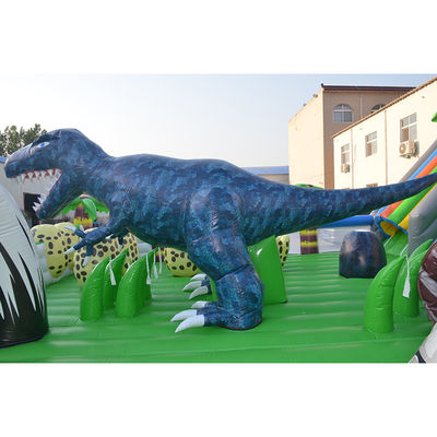 Certificat CE Portable Dino gonflable trampoline bouncer City Combo toboggan pour enfants