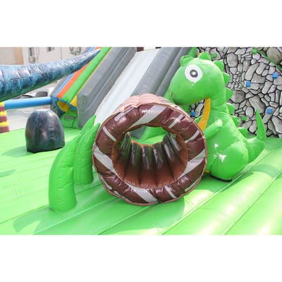 Certificat CE Portable Dino gonflable trampoline bouncer City Combo toboggan pour enfants