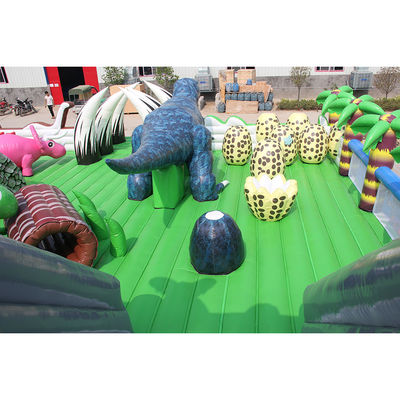 Certificat CE Portable Dino gonflable trampoline bouncer City Combo toboggan pour enfants