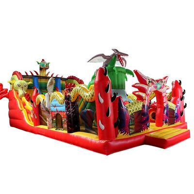 Centre d'activités pour enfants de la ville amusante gonflable Dragon gonflable château de rebond Saut en l'air