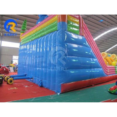 Parcs d'attractions en plein air gonflables Fun City Bouncer Slide pour la location de fêtes commerciales