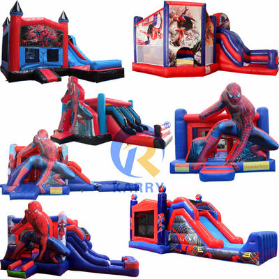 Caractéristiques PORTABLE gonflable Spiderman Bouncer Combo pour les enfants Location de fête