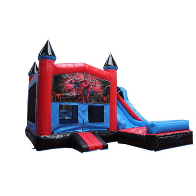 Caractéristiques PORTABLE gonflable Spiderman Bouncer Combo pour les enfants Location de fête