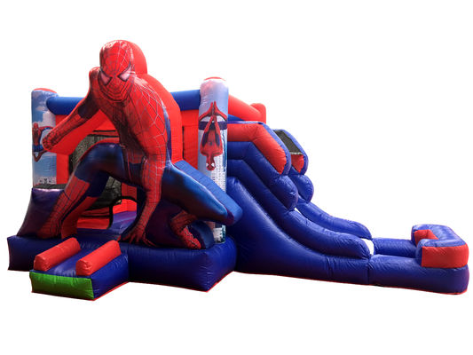 Caractéristiques PORTABLE gonflable Spiderman Bouncer Combo pour les enfants Location de fête