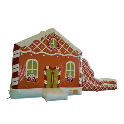 Certifié CE et portable Noël gonflable bouncer sautant maison Combo Slide