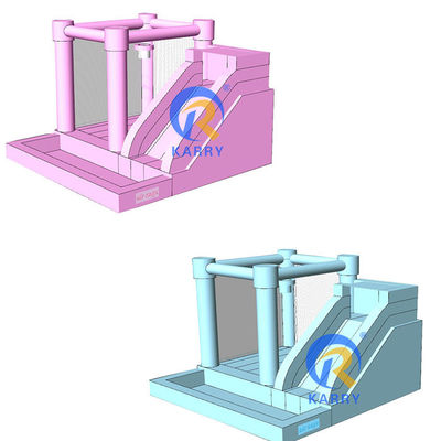 Impression numérique Événement de mariage Château rebondissant Maison rebondissante avec diapositives et bâches en PVC