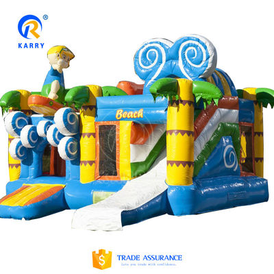 Carton sur gonflable bouncer thème Commercial Combo Slide avec Pool Blower avec Blower