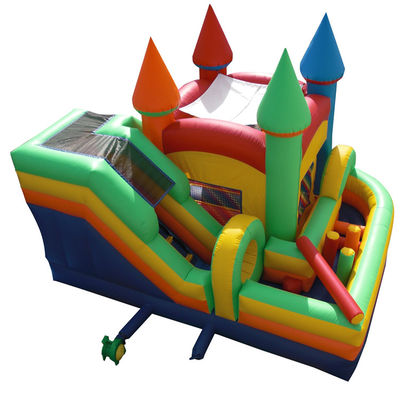 Carton sur gonflable bouncer thème Commercial Combo Slide avec Pool Blower avec Blower