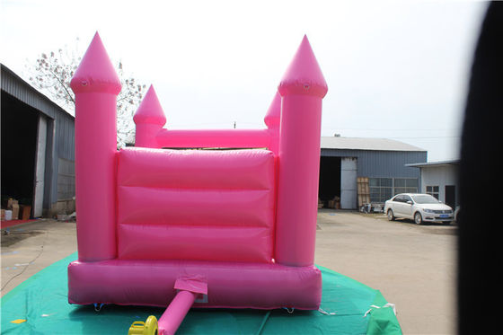 Sautez et sautez à la fête de mariage 13 * 13ft rose château gonflable pour le parc d'attractions