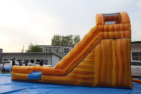 Parcs aquatiques d'été Jeux pour enfants 18 pieds PVC toboggan gonflable avec piscine