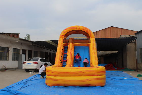Parcs aquatiques d'été Jeux pour enfants 18 pieds PVC toboggan gonflable avec piscine