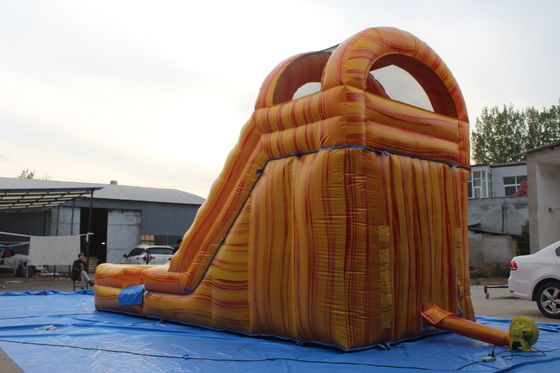 Parcs aquatiques d'été Jeux pour enfants 18 pieds PVC toboggan gonflable avec piscine