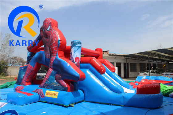 Adultes Combo gonflable humide / sec Bounce House Slide avec impression numérique et souffleur