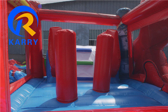 Adultes Combo gonflable humide / sec Bounce House Slide avec impression numérique et souffleur