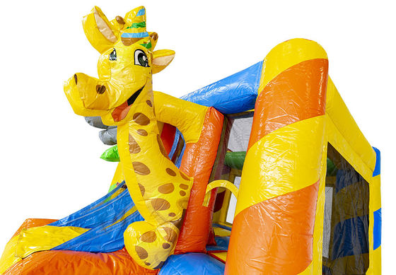 Maison gonflable sur le thème des animaux éléphants pour les enfants unisexes sur le terrain de jeux en plein air