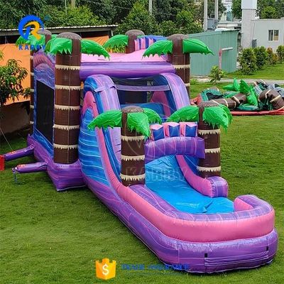 Château gonflable avec piscine gonflable