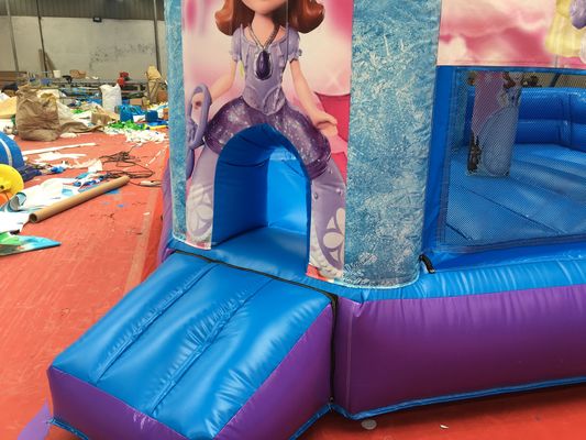 Fête de la princesse chaude château gonflable avec glissière PVC équipement de terrain de jeu commercial