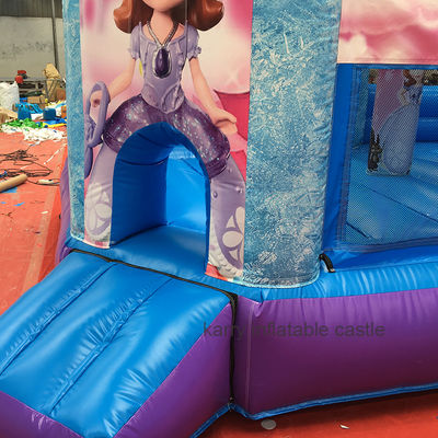 Fête de la princesse chaude château gonflable avec glissière PVC équipement de terrain de jeu commercial