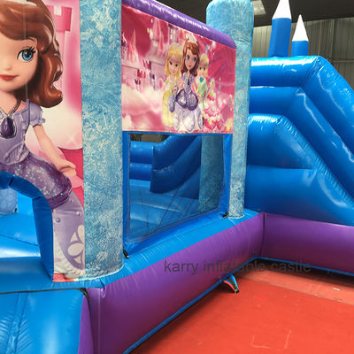 Fête de la princesse chaude château gonflable avec glissière PVC équipement de terrain de jeu commercial