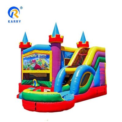Jeux de saut au château en PVC zone gonflable Rock Crawler maison gonflable avec glissement