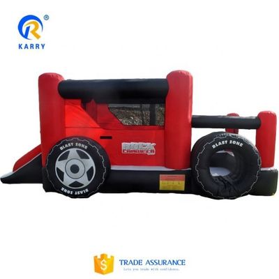 Jeux de saut au château en PVC zone gonflable Rock Crawler maison gonflable avec glissement