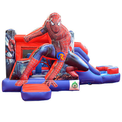 Les enfants PVC bâtonnet gonflable château gonflable combo avec diapositive et impression numérique