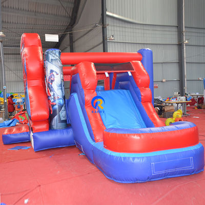 Les enfants PVC bâtonnet gonflable château gonflable combo avec diapositive et impression numérique