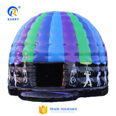 Service OEM professionnel Disco gonflable à dôme pour fête de danse Portable Bouncy Castle