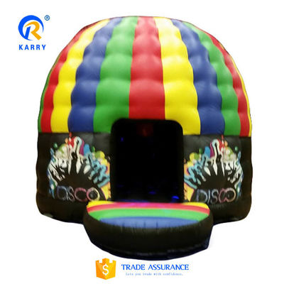 Service OEM professionnel Disco gonflable à dôme pour fête de danse Portable Bouncy Castle