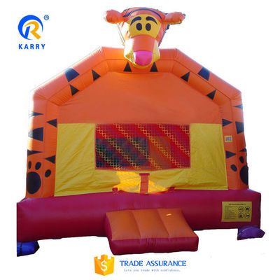Le château à saut de tigre pour enfants en bâtonnet en PVC avec glisser-déposer gonflable