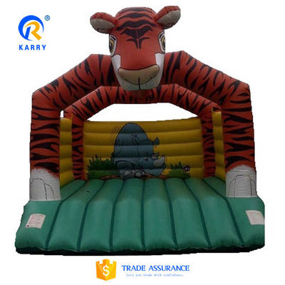 Le château à saut de tigre pour enfants en bâtonnet en PVC avec glisser-déposer gonflable