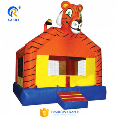 Le château à saut de tigre pour enfants en bâtonnet en PVC avec glisser-déposer gonflable