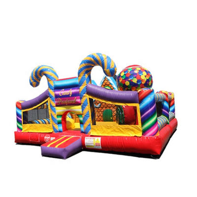 14 ans en PVC pour les enfants amusement parc d'attractions bonbons château gonflable pour le plaisir en plein air