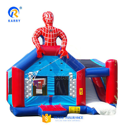 Populaire sur le marché Homme-araignée Château gonflable Combo de saut avec service personnalisé