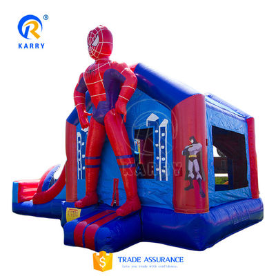 Populaire sur le marché Homme-araignée Château gonflable Combo de saut avec service personnalisé